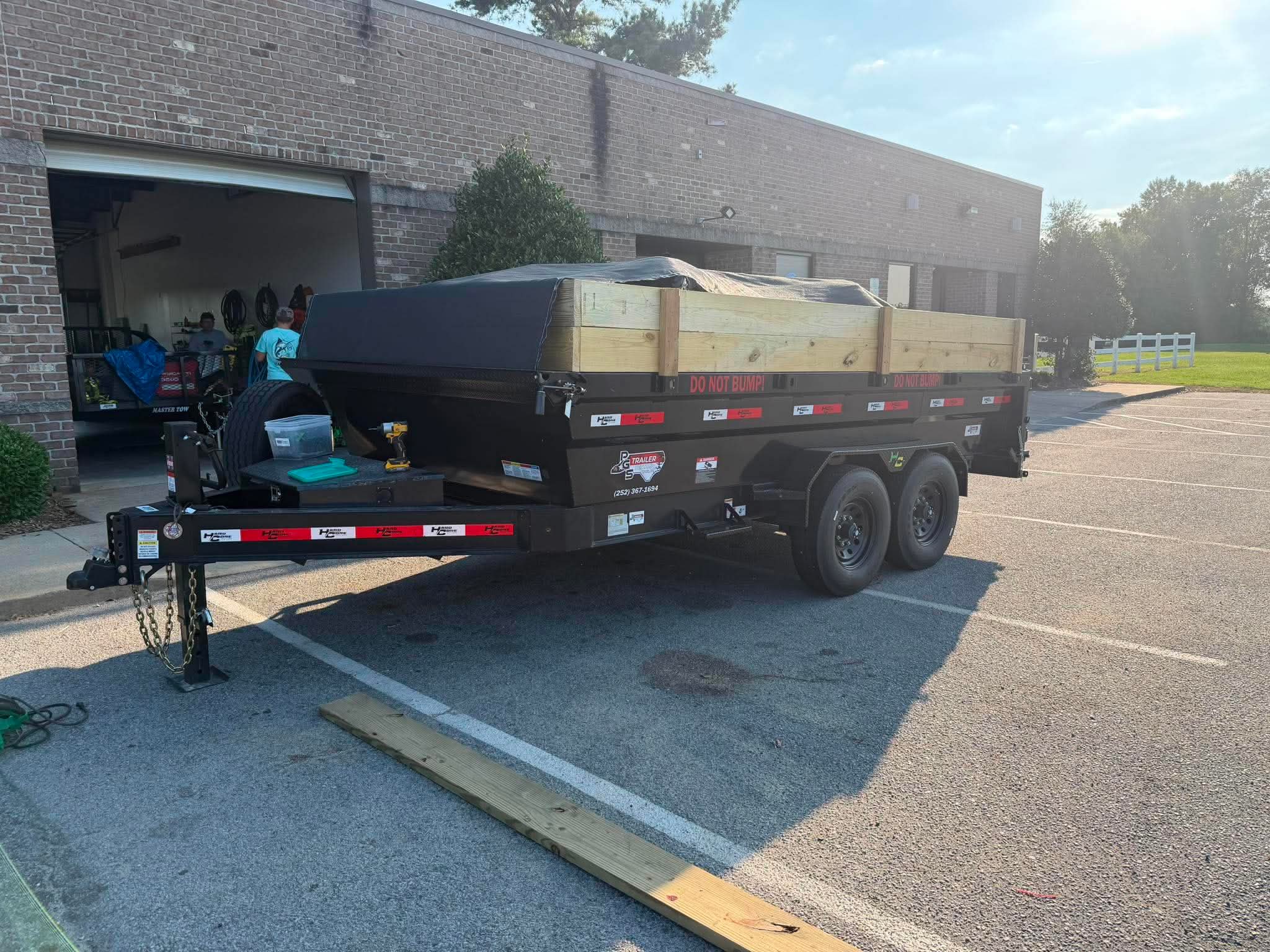 7x14 Hardcore Dump trailer rental