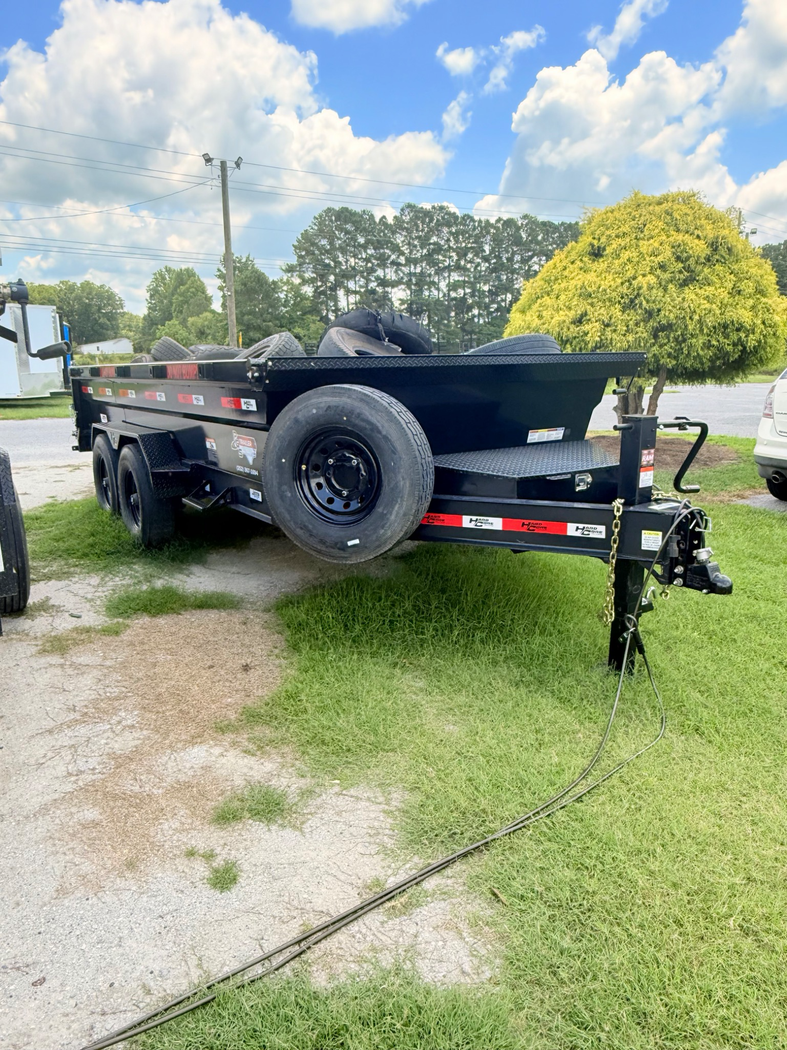 7x14 Hardcore Dump trailer rental